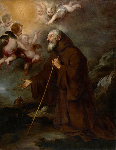 The Vision of Saint Francis of Paola Bartolome Esteban Murillo
